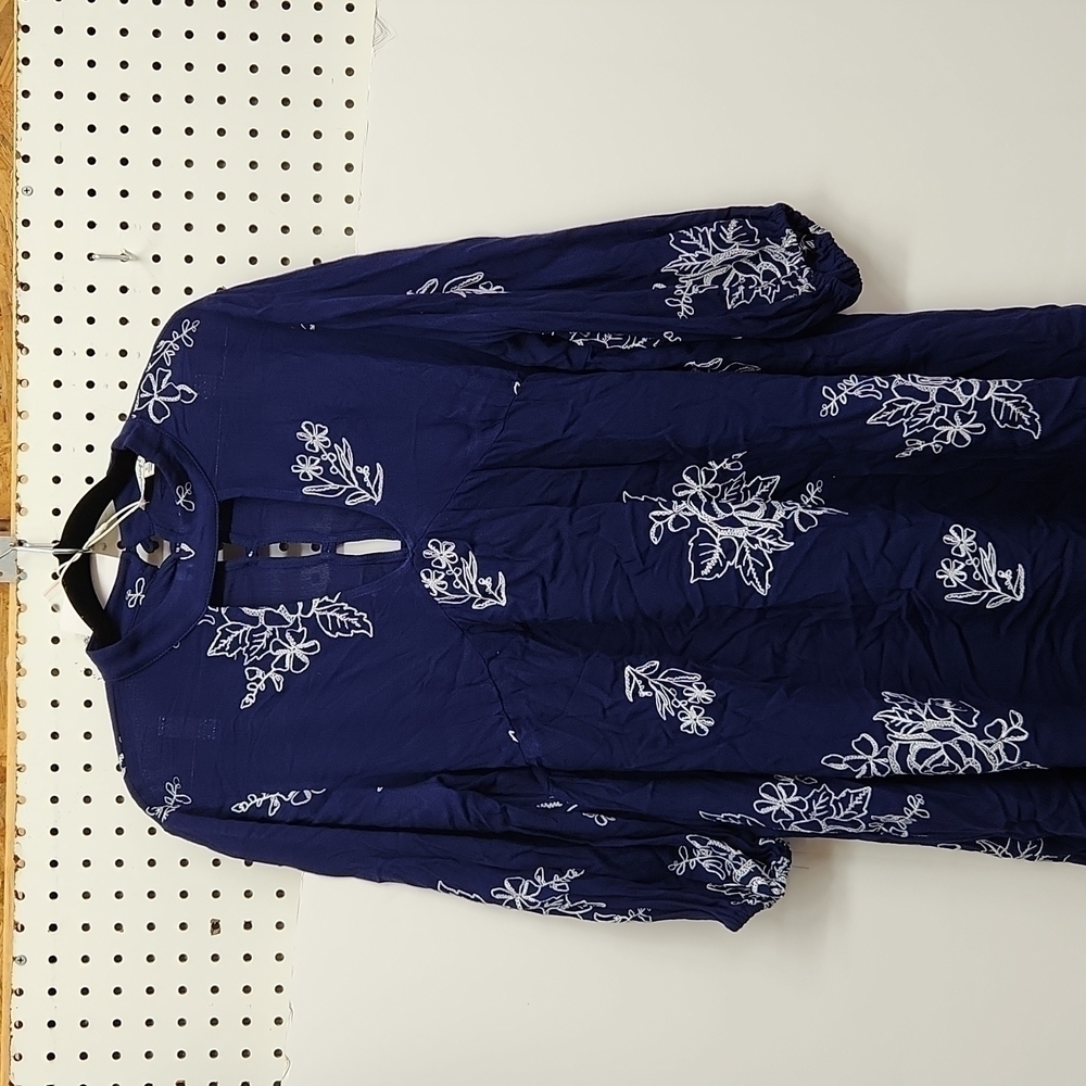 BLUSHING Heart Peasant Swing Mini Dress NWT